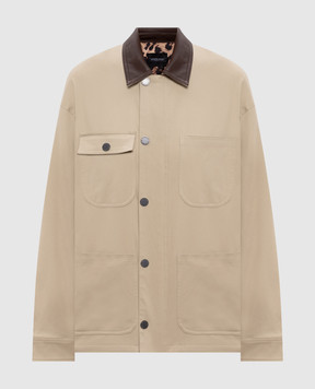 Simonetta Ravizza Бежевая куртка Oriente S06JA400T109L1C