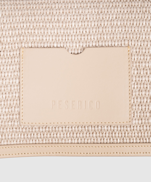 Peserico Бежевый плетеный клатч S38385C0CC833 изображение 4