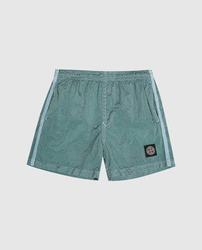 Stone Island Дитячі зелені шорти для плавання L1S16B100002S004314