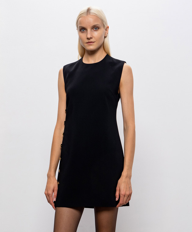 Versace Черное платье мини 10266701A13362 изображение 3