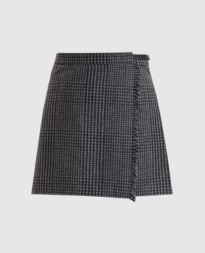 Woolrich Сіра спідниця з вовною на запах CFWWSK2014FRUT5510