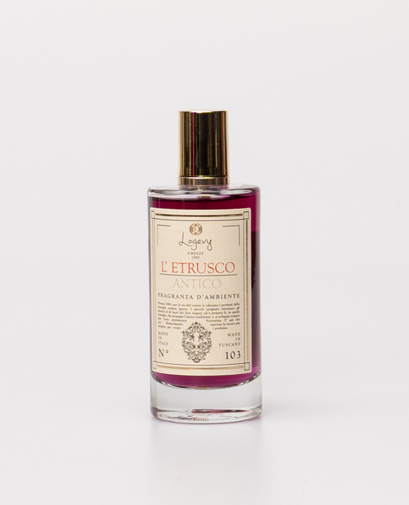 

Парфюмерный спрей для дома L'Etrusco Antico 100 мл с логотипом, Розовый, Ароматы для дома