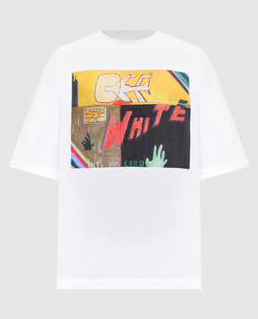 Off-White Біла футболка Shimada 44MAA120F5J00Y