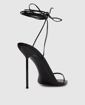 Paris Texas Чорні шкіряні босоніжки Lidia PX1936XNPP3