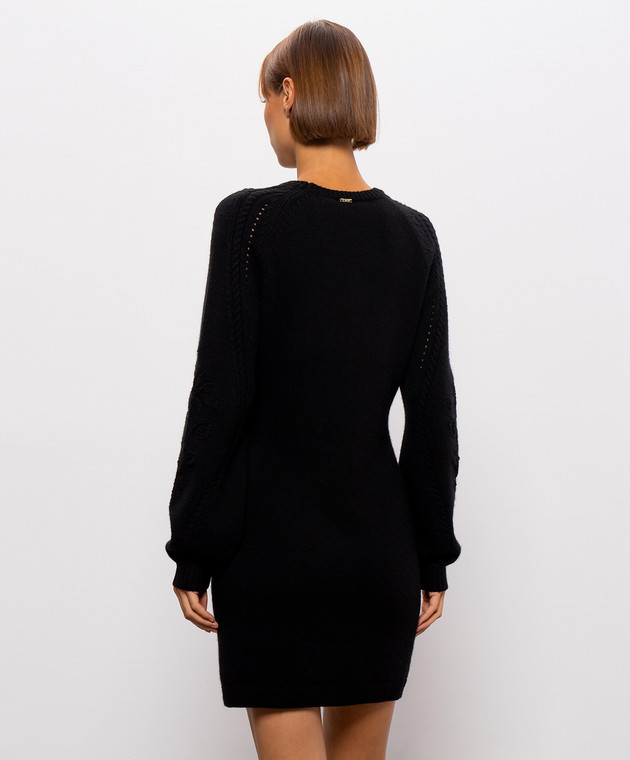 Twinset Черное платье с шерстью 262TT3181 изображение 4