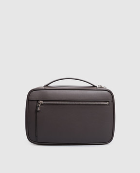 Brunello Cucinelli Коричнева шкіряна сумка Travel MWZNBU441