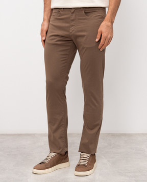 Canali Корчевые брюки с патчем логотипа PT01482D91519