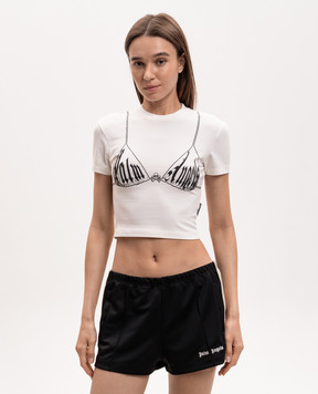 Palm Angels Белый топ Bra Baby PWAA077S26JER002
