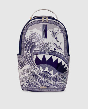 Sprayground Детский глянцевый рюкзак PORCELAIN WAVE 910B8785NSZ