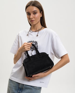 Babe Pay Pls Чорна замшева сумка 6244