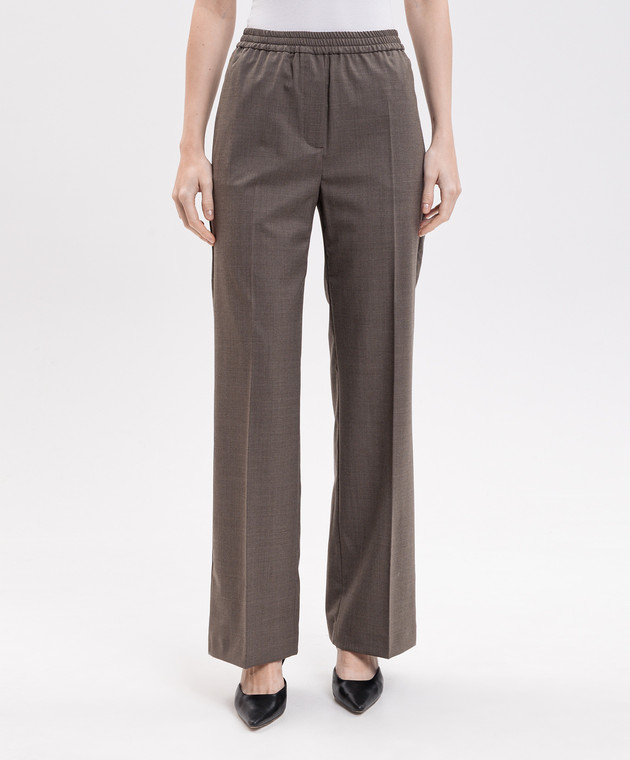 Max Mara Weekend Коричневі штани PETRA з вовною WKDPETRA зображення 3