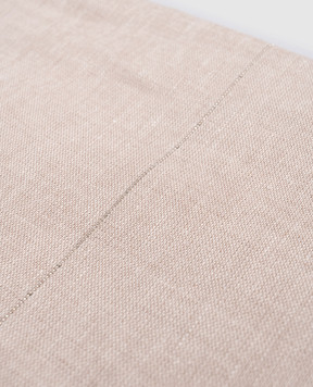 Peserico Бежевий палантин з льоном з ланцюжком моніль S31543C0CC824