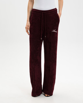 AMIRI Бордові спортивні штани з вишивкою логотипа AWBMPA1008