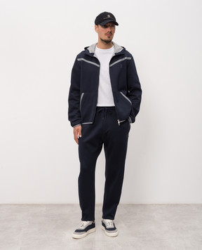 Brunello Cucinelli Синие спортивные штаны MM8433102G
