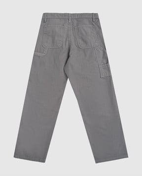 Off-White Дитячі сірі штани з логотиопм 44BCA009F5F001
