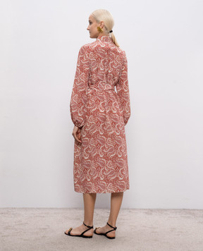 Max Mara Weekend Розовое платье-рубашка UBICATO из шелка WKDUBICATO