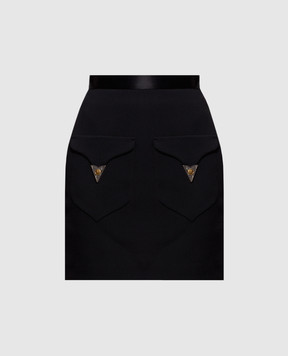 Versace Чорна спідниця з вовни 10254571A18305