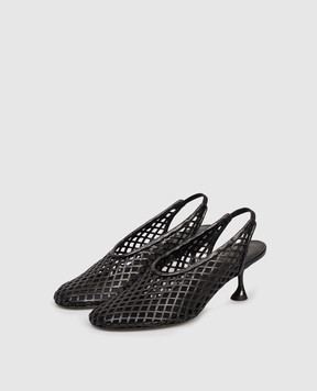 PROENZA SCHOULER Черные кожаные слингбеки с перфорацией SH251016AL001A