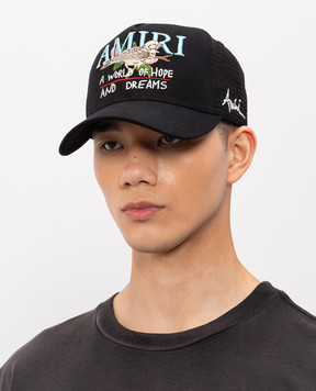 AMIRI Чорна кепка HOPE AND DREAMS AMSAHE1034