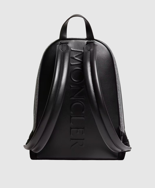 Moncler Серый рюкзак Carlo с шерстью L209A5A00001N0574 изображение 3