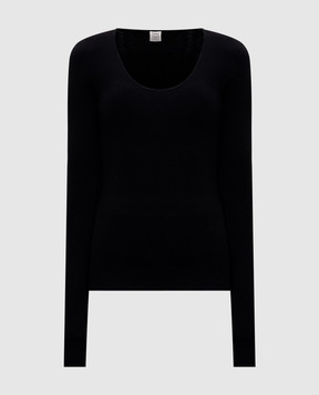 Toteme Чорний джемпер з вовни 254WRT0571YA0128