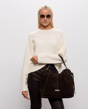 Gianni Chiarini Коричневая замшевая сумка Era BS12570CMPL