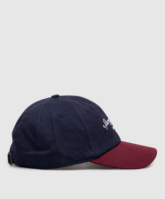 Sporty & Rich Синя кепка з вишивкою логотипа AC04075328BL150 зображення 3