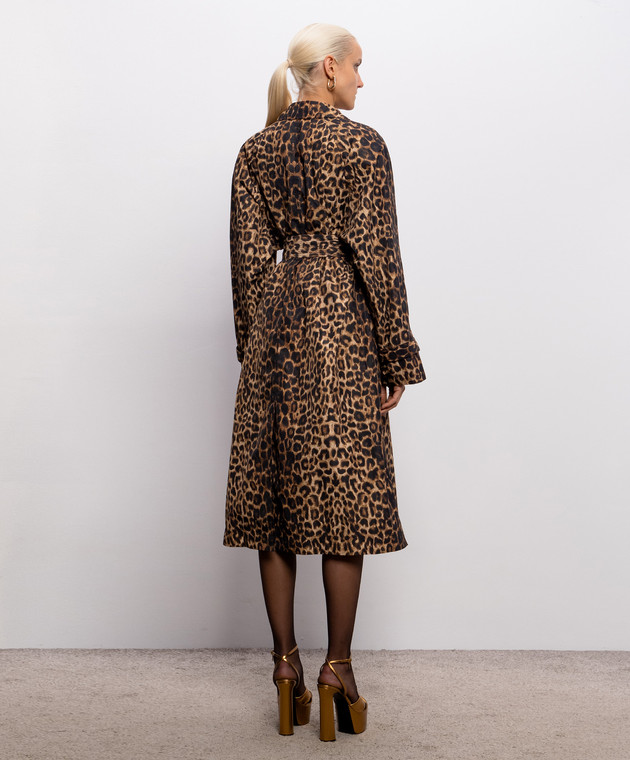 Saint Laurent Тренч в леопардовый принт 870715Y9J02 изображение 4