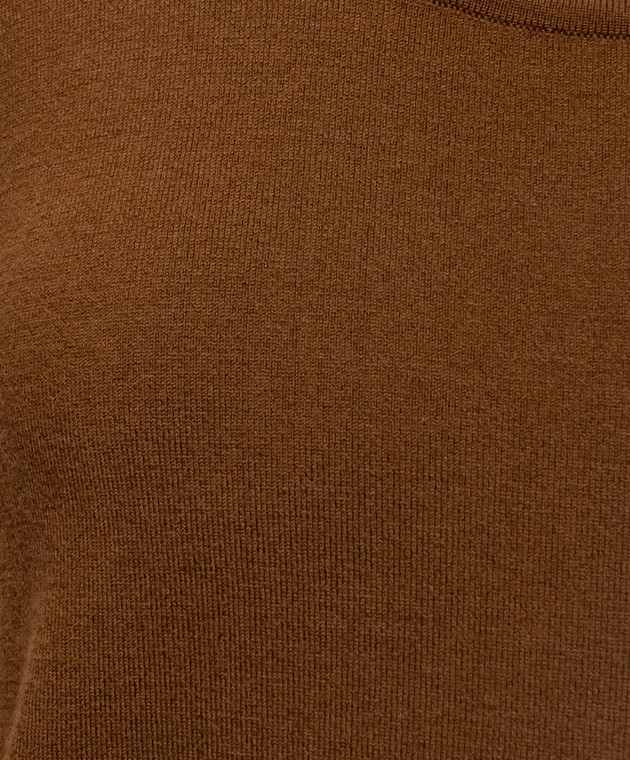 Max Mara Коричневий топ SALVO з вовною MXMSALVO зображення 5