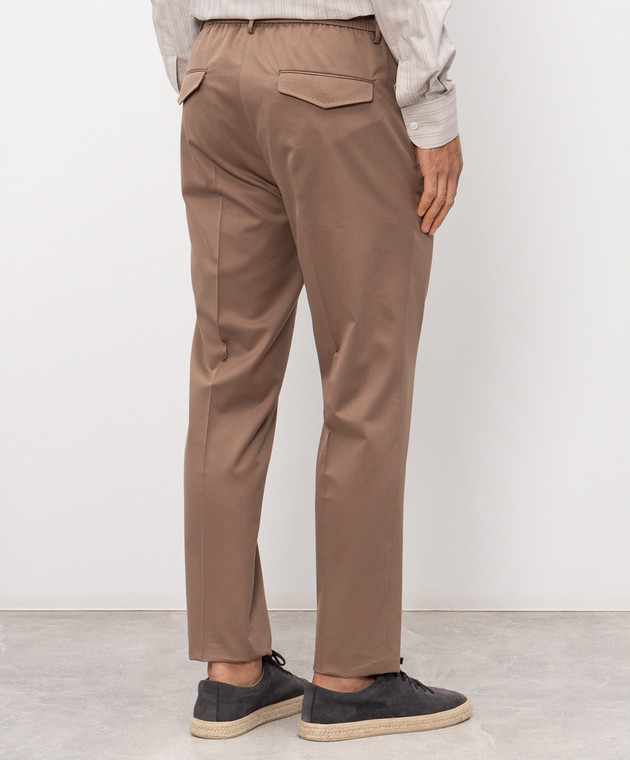 Peserico Коричневые брюки с шерстью R54274D08274 изображение 4