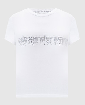 Alexander Wang Белая футболка с логотипом 1CC1261209