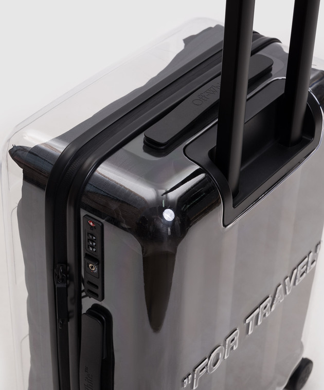 Off-White Прозора валіза з емблемою Arrow OWZH001C99PLA001m зображення 4
