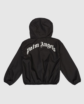 Palm Angels Дитяча чорна вітровка з нашивкою логотипа PBEB004S26FAB001