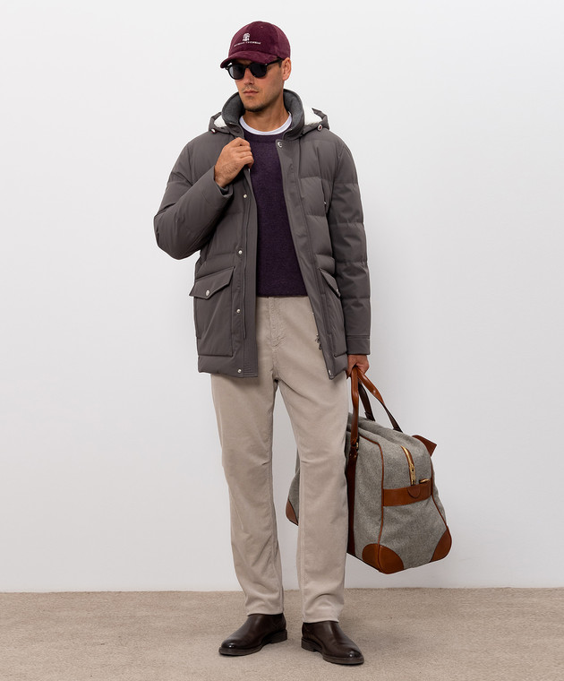 Brunello Cucinelli Фіолетовий джемпер з кашеміру M2200100 зображення 2
