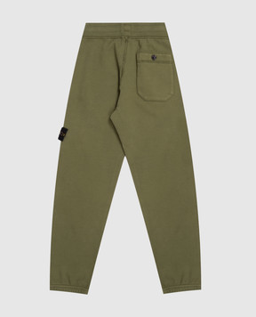 Stone Island Детские зеленые джоггеры с логотипом патча L2S166200003S0A201012