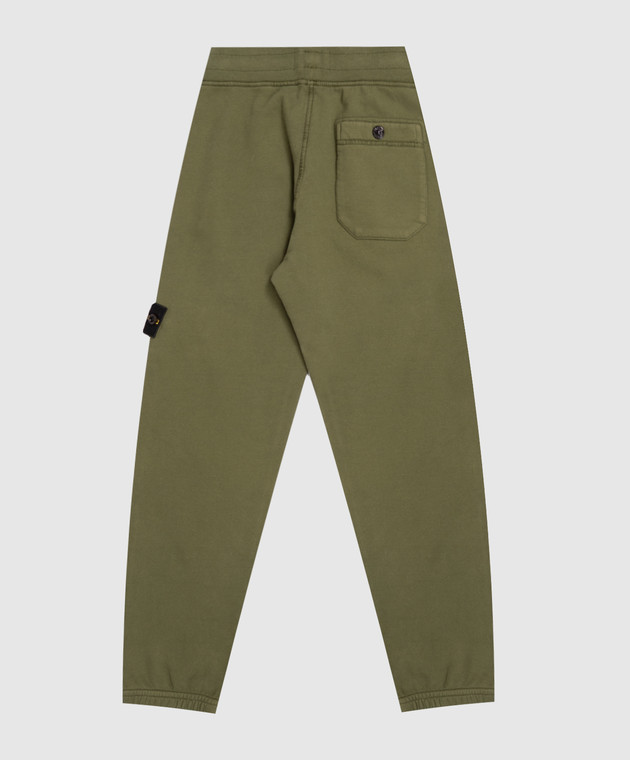 Stone Island Детские зеленые джоггеры с логотипом патча L2S166200003S0A2068 изображение 2