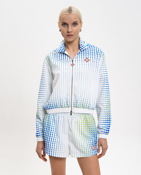 Casablanca Белая ветровка Dots с эмблемой WSP26JK45301