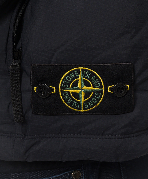 Stone Island Синий пуховый жилет L2S15G100004S0483 изображение 5