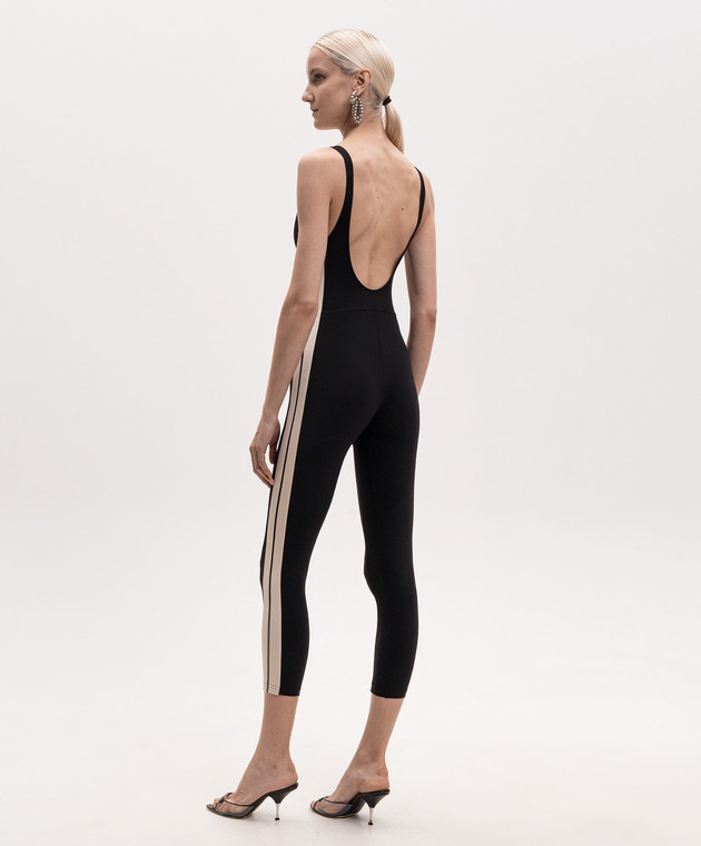 Palm Angels Черный комбинезон с принтом логотипа PWVP002S26FAB001 изображение 4