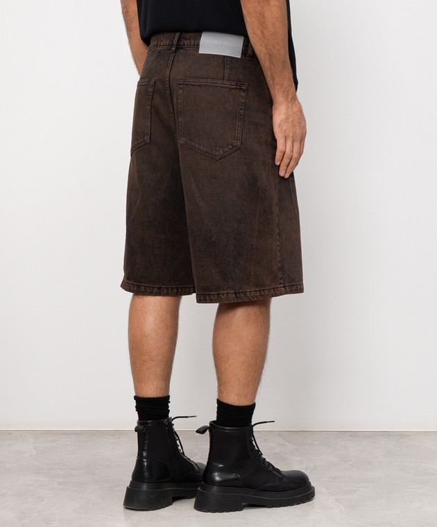 A Cold Wall Коричневі джинсові шорти Cromer ACWMJS053B зображення 4