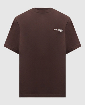 Axel Arigato Коричнева футболка Legacy з принтом логотипа A2215015
