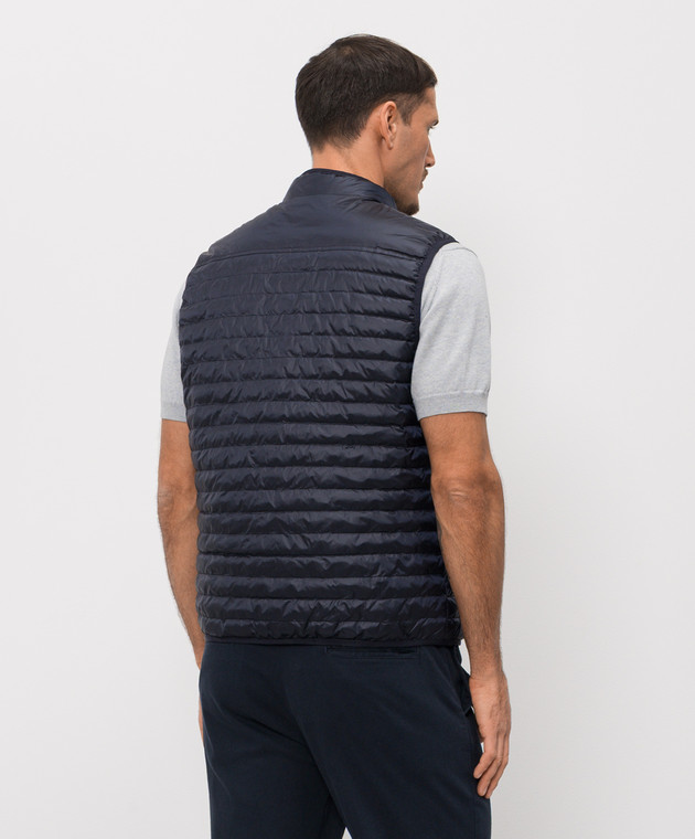 Woolrich Синій жилет з принтом логотипа CFWOVE2005MRUT5268 зображення 4
