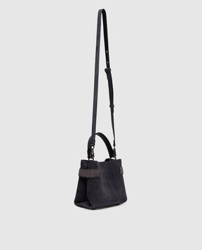 Brunello Cucinelli Синя замшева сумка Essence MBDLD2499P