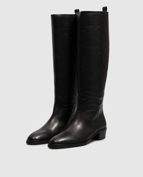 Jimmy Choo Чорні шкіряні чоботи Mave MAVEKB45QBZ