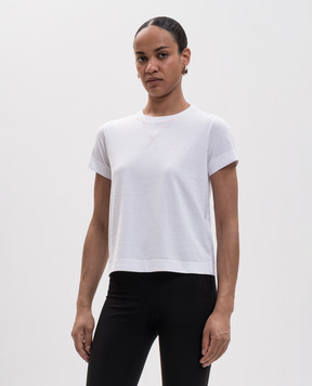 Givenchy Белая футболка с вышивкой логотипа BW70FJ3YV1