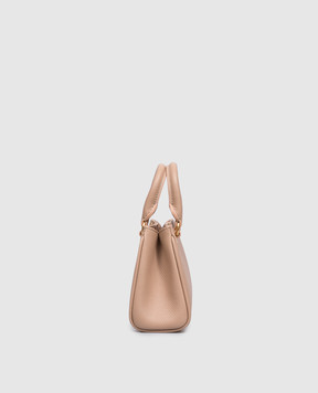 Valentino Бежевая кожаная сумка-мини VLogo 9W2P0BA9SNP