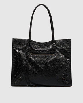 Balenciaga Черная кожаная сумка-тоут Le City 8469212ABEK