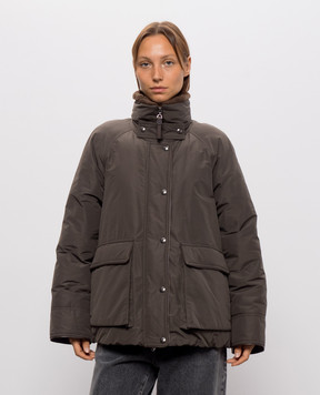 Brunello Cucinelli Коричневий пуховик MH5253658