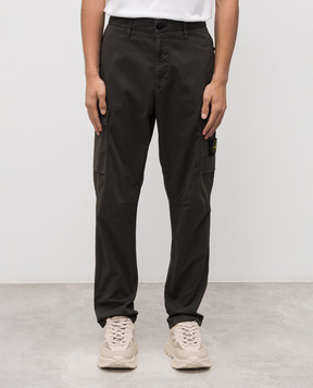 Stone Island Брюки карго цвета хаки с логотипом K2S153100032S0010