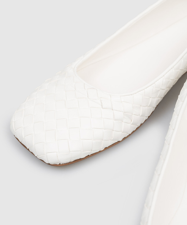 Bottega Veneta Білі шкіряні балетки Charlotte 868206V2ED0 зображення 5